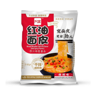 BAIJIA Kuan Brad Noodles with Red Chilli 红油面皮 110g