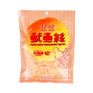 Jane-Jane Prepared Shredded Squid Hot 50g