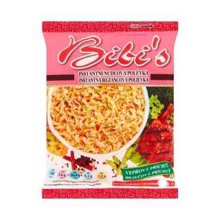 Bibi´s Instantní Nudlová Polévka Vepřová 60g
