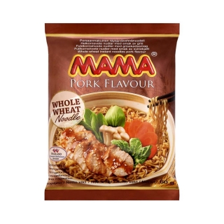 Mama Mama Whole Wheat Noodle Pork 60g