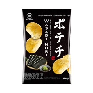 Koikeya Potato Chips Wasabi Nori 100g