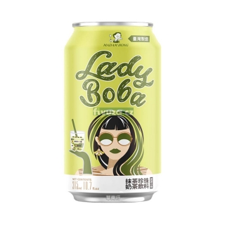 LADY BOBA Green Tea Bubble Tea 315ml