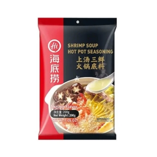 Hailidao Shrimp Flavor Hot Pot Seasoning 200g