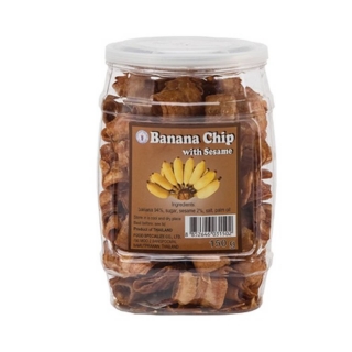 Thai Dancer Banana Chips With Sesame 150g