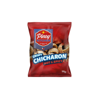 Pinoy Kitchen Chicharon (Pork rind) Hot & Spicy 50g
